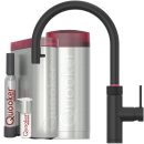 Quooker Flex Round COMBI CUBE schwarz *7 Jahre Garantie & CUBE Filter Starter Paket* FXRBLK COMBI CUBE2