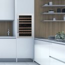 DUNAVOX Einbau Weinkühler Soul-42 - Höhe 88,5cm - 42 Flaschen - Edelstahl - DAB-42.117DSS