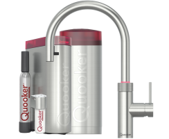 Quooker Flex Round COMBI+ CUBE Voll-Edelstahl *7 Jahre...