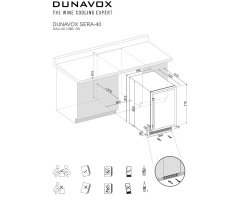 DUNAVOX Unterbau-Weinkühler Sera-40 DAUF-40.138B,...