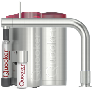 Quooker Front COMBI CUBE Voll-Edelstahl *7 Jahre Garantie & CUBE Filter Starter Paket* FTSST COMBI CUBE2