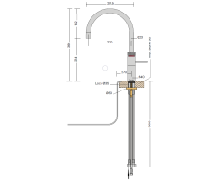 Quooker Fusion Round COMBI+ CUBE Voll-Edelstahl *7 Jahre Garantie & CUBE Filter Starter Paket* FNRSST COMBI+ CUBE2