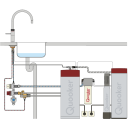 Quooker Fusion Square COMBI CUBE Messing Patina *7 Jahre Garantie & CUBE Filter Starter Paket* FNSPTB COMBI CUBE2