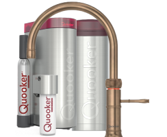 Quooker Classic Fusion Round Set mit PRO3 Reservoir &amp; CUBE Messing Patina **inkl. CUBE Filter Starter Paket** 3CFRPTNCUBE2  *inkl. 7 JAHRE GARANTIE*