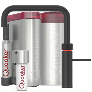Quooker Fusion Square COMBI+ CUBE schwarz *7 Jahre Garantie & CUBE Filter Starter Paket* FNSBLK COMBI+ CUBE2