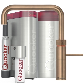 Quooker Fusion Square COMBI+ CUBE Messing Patina *7 Jahre Garantie & CUBE Filter Starter Paket* FNSPTB COMBI+ CUBE2