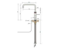 Quooker Fusion Square COMBI+ CUBE Gold *7 Jahre Garantie & CUBE Filter Starter Paket* FNSGLD COMBI+ CUBE2