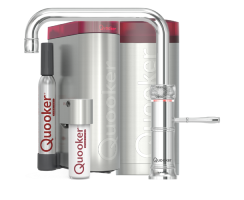 Quooker Classic Fusion Square Set mit COMBI Reservoir &amp; CUBE verchromt gl&auml;nzend **inkl. CUBE Filter Starter Paket** CFNSCHR COMBI CUBE2 *inkl. 7 JAHRE GARANTIE*