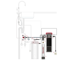 Quooker Classic Fusion Square Set mit COMBI Reservoir &amp; CUBE verchromt gl&auml;nzend **inkl. CUBE Filter Starter Paket** CFNSCHR COMBI CUBE2 *inkl. 7 JAHRE GARANTIE*