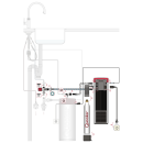 Quooker Classic Fusion Square Set mit COMBI Reservoir &amp; CUBE verchromt gl&auml;nzend **inkl. CUBE Filter Starter Paket** CFNSCHR COMBI CUBE2 *inkl. 7 JAHRE GARANTIE*