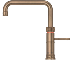 Quooker Classic Fusion Square COMBI CUBE Messing Patina...