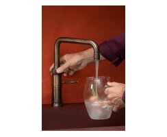 Quooker Classic Fusion Square COMBI CUBE Messing Patina *7 Jahre Garantie & CUBE Filter Starter Paket* CFNSPTB COMBI CUBE2