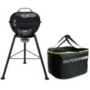 Outdoorchef Chelsea 420 G Black 50mbar, Camping Bag Set, Bundle mit Tasche, Gas-Kugelgrill, Grillfl&auml;che 42 cm, 18.120.49