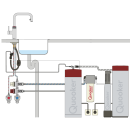 Quooker Flex Round PRO3 CUBE Gunmetal *7 Jahre Garantie & CUBE Filter Starter Paket* FXRGME PRO3 CUBE2