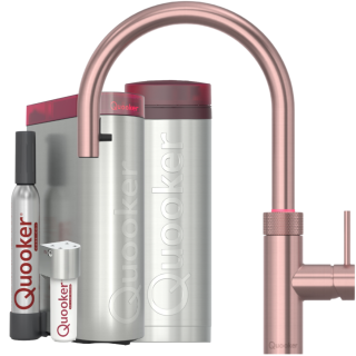 Quooker Flex Round PRO3 CUBE Kupfer Rosé *7 Jahre Garantie & CUBE Filter Starter Paket* FXRRCO PRO3 CUBE2