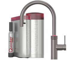 Quooker Flex Round COMBI+ CUBE Gunmetal *7 Jahre Garantie* FXRGME COMBI+ CUBE