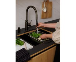 Quooker Flex Round COMBI+ CUBE Gunmetal *7 Jahre Garantie* FXRGME COMBI+ CUBE