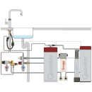 Quooker Flex Round COMBI+ CUBE Kupfer Rosé *7 Jahre Garantie & CUBE Filter Starter Paket* FXRRCO COMBI+ CUBE2
