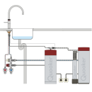 Quooker Fusion Square PRO3 CUBE Kupfer Rosé *7 Jahre Garantie* FNSRCO PRO3 CUBE