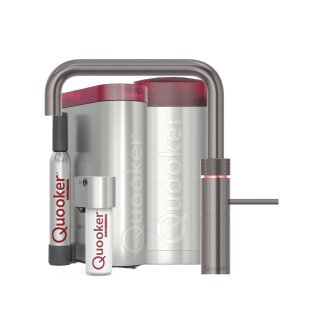 Quooker Fusion Square COMBI+ CUBE Gunmetal *7 Jahre Garantie & CUBE Filter Starter Paket* FNSGME COMBI+ CUBE2