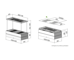 berbel Deckenlifthaube Skyline Edge Play BIH 120 SKE-P 1050554 Glas Mattschwarz inkl. 7-Jahre Garantie