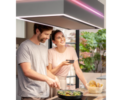 berbel Deckenlifthaube Skyline Edge Play BIH 120 SKE-P 1050555 Glas Silbergrau inkl. 7-Jahre Garantie