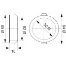 Naber Einbauleuchte Riflett 1 LED 4000 K neutralwei&szlig; 7064032 3er-Set - sofort Lieferbar