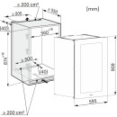 Miele Einbau-Weinschrank KWT 6422 iG-1 Graphitgrau - Nische 88