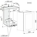 Miele Einbau-Weinschrank KWT 6422 iG-1 Obsidianschwarz - Nische 88