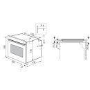 Oranier Elektro-Einbauherd XL-Backraum mit 69l, pureBLACK, versenkbare Knebel (Kombinierbar mit Kochfeld KFH110) EBH230