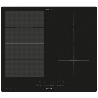 Oranier FlexX-Induktionskochfeld 60 cm mit Slider-Bedienung und Topferkennung (rahmenlos) KXI460