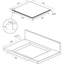 Oranier FlexX-Induktionskochfeld 60 cm mit Slider-Bedienung und Topferkennung (rahmenlos) KXI460