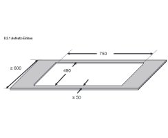 Oranier Kochfeldabzug mit Induktion 80 cm mit Slider-Bedienung und Topferkennung Abluft/Umluft (rahmenlos) KFA390