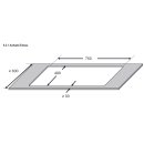 Oranier Kochfeldabzug mit Induktion 80 cm mit Slider-Bedienung und Topferkennung Abluft/Umluft (rahmenlos) KFA390