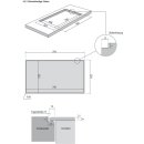Oranier Kochfeldabzug mit Induktion 80 cm mit Slider-Bedienung und Topferkennung Abluft/Umluft (rahmenlos) KFA390
