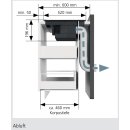 Oranier Kochfeldabzug mit Induktion 80 cm mit Slider-Bedienung und Topferkennung Abluft/Umluft (rahmenlos) KFA390