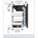 Oranier Kochfeldabzug mit Induktion 80 cm mit Slider-Bedienung und Topferkennung Abluft/Umluft (rahmenlos) KFA390
