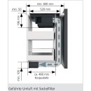 Oranier Kochfeldabzug mit Induktion 80 cm mit Slider-Bedienung und Topferkennung Abluft/Umluft (rahmenlos) KFA390