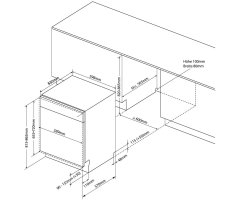 Oranier Vollintegrierter Geschirrsp&uuml;ler 60 cm, LiftmatikPLUS, floorLIGHT, Besteckkorb GSV560