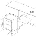 Oranier Vollintegrierter Geschirrspüler 60 cm, LiftmatikPLUS, floorLIGHT, AutoOPEN, Besteckschublade, XL-Front, GXV570