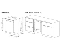 Oranier Vollintegrierter Geschirrsp&uuml;ler XL 60 cm, LiftmatikPLUS, floorLIGHT, Besteckschublade &amp; Besteckkorb, XL-Front, 7592 88