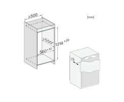 Miele Einbau-K&uuml;hlschrank K 7348 C 125 &quot;Gala Edition&quot; - Nische 122 cm