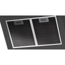 Oranier Kopffrei-Wandhaube UNA, Schacht in pureBLACK, Glasschirm Sicherheitsglas schwarz, 75 cm UNA75S1
