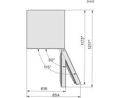 Miele Stand-K&uuml;hl-Gefrierkombination KFN 4799 AD 125 &quot;Gala Edition&quot; - Obsidianschwarz matt - 201 cm H&ouml;he