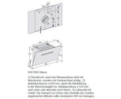 Miele Wand-Dunstabzugshaube DAH 1850 Active - Obsidianschwarz - 80 cm
