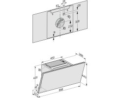 Miele Wand-Dunstabzugshaube DAH 2960 Escala - Graphitgrau - 90 cm