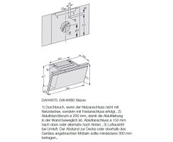 Miele Wand-Dunstabzugshaube DAH 4870 Sienna - Graphitgrau - 80 cm