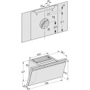 Miele Wand-Dunstabzugshaube DAH 4870 Sienna - Graphitgrau - 80 cm