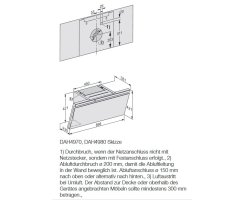Miele Wand-Dunstabzugshaube DAH 4970 Sienna - Obsidianschwarz - 90 cm