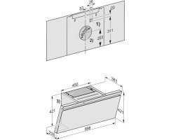 Miele Wand-Dunstabzugshaube DAH 4970 Sienna - Beton Optic - 90 cm